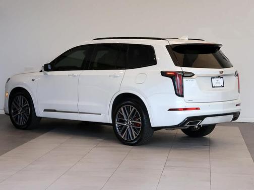 Crystal White Tri-Coat 2025 Cadillac XT6 Sport AWD