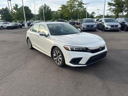 Platinum White Pearl 2023 Honda Civic EX