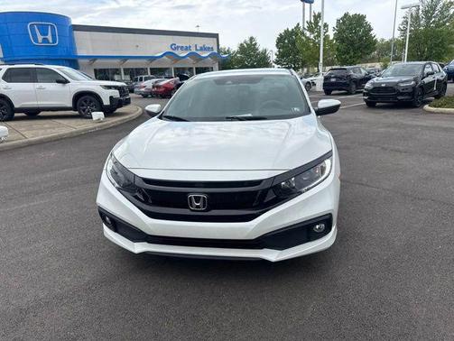 Platinum White Pearl 2020 Honda Civic Sport