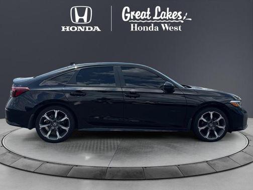 Crystal Black Pearl 2025 Honda Civic Hybrid Sport