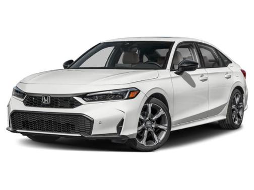 Platinum White Pearl 2026 Honda Civic Hybrid Sport Touring