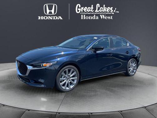 Deep Crystal Blue Mica 2025 Mazda Mazda3 FWD w/Preferred Package