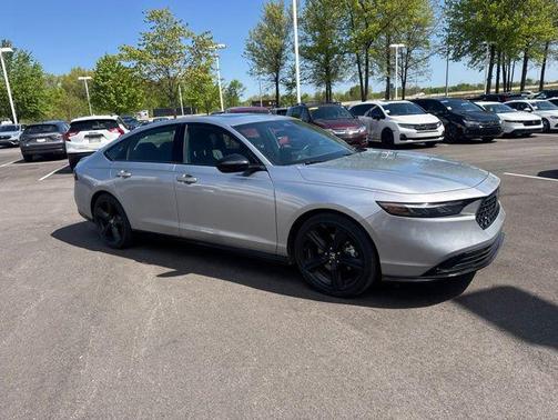 Solar Silver Metallic 2024 Honda Accord Hybrid Sport-L