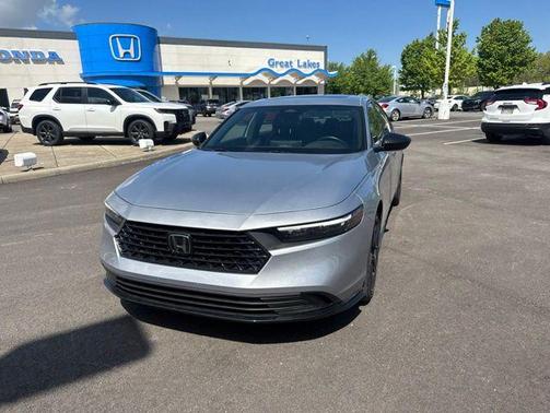 Solar Silver Metallic 2024 Honda Accord Hybrid Sport-L