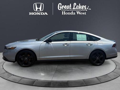 Solar Silver Metallic 2024 Honda Accord Hybrid Sport-L