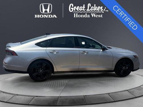 Solar Silver Metallic 2024 Honda Accord Hybrid Sport-L