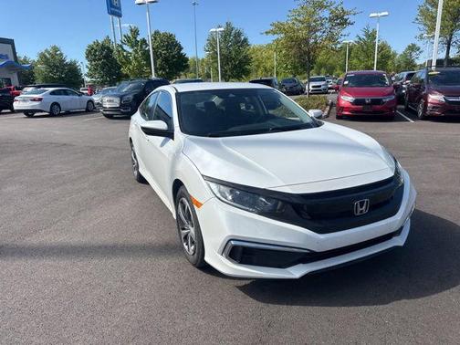 Platinum White Pearl 2020 Honda Civic LX