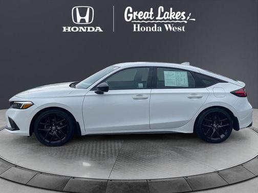 Platinum White Pearl 2023 Honda Civic Sport