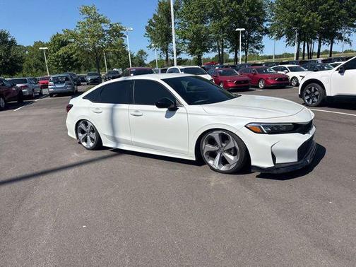 Platinum White 2025 Honda Civic Sport