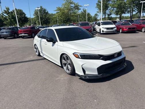 Platinum White 2025 Honda Civic Sport