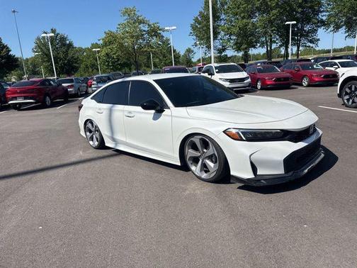 Platinum White 2025 Honda Civic Sport