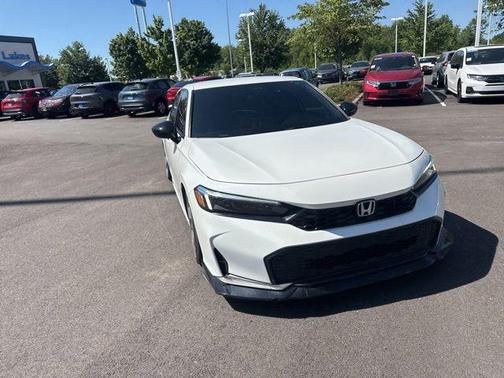 Platinum White 2025 Honda Civic Sport