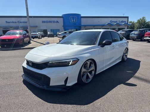 Platinum White 2025 Honda Civic Sport