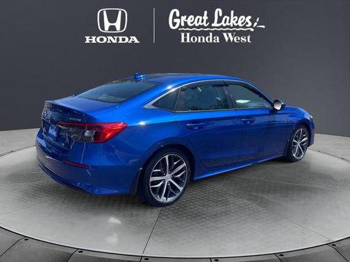 Aegean Blue Metallic 2022 Honda Civic Touring