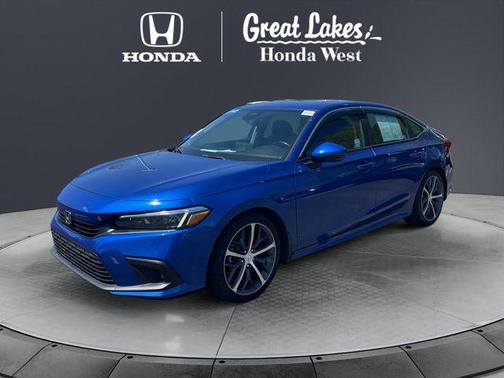 Aegean Blue Metallic 2022 Honda Civic Touring