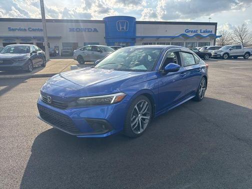 Aegean Blue Metallic 2022 Honda Civic Touring