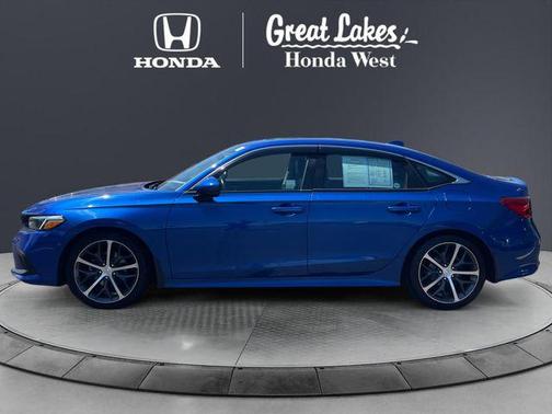 Aegean Blue Metallic 2022 Honda Civic Touring