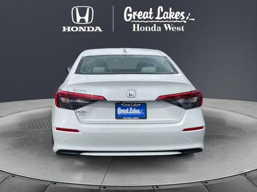 Platinum White Pearl 2024 Honda Civic LX