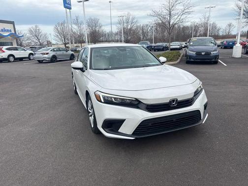 Platinum White Pearl 2024 Honda Civic LX