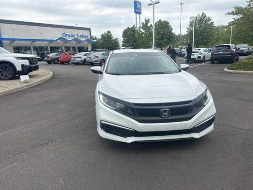 Platinum White Pearl 2019 Honda Civic LX