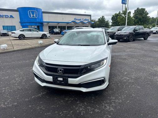 Platinum White Pearl 2021 Honda Civic LX