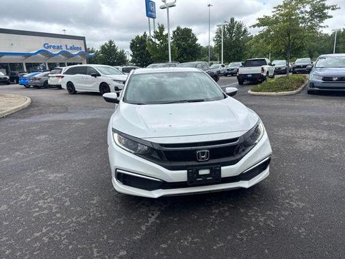 Platinum White Pearl 2021 Honda Civic LX