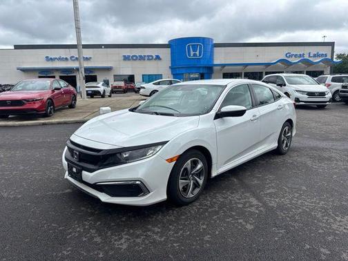 Platinum White Pearl 2021 Honda Civic LX