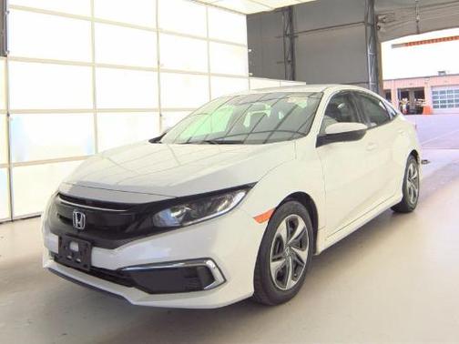 Platinum White Pearl 2021 Honda Civic LX