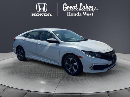 Platinum White Pearl 2021 Honda Civic LX