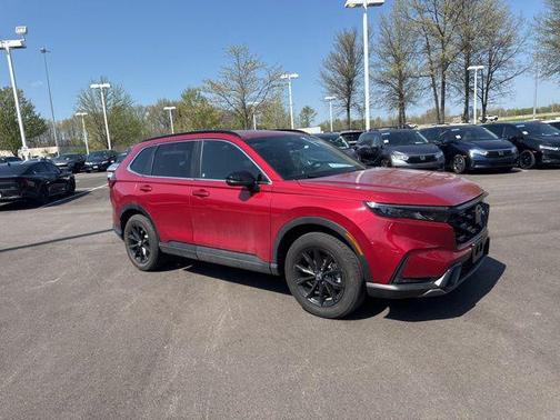 Radiant Red Metallic 2025 Honda CR-V Hybrid Sport AWD