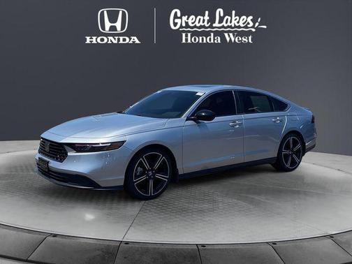Solar Silver Metallic 2025 Honda Accord Hybrid Sport