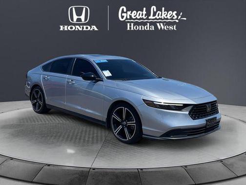 Solar Silver Metallic 2025 Honda Accord Hybrid Sport