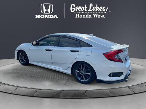 Platinum White Pearl 2020 Honda Civic EX