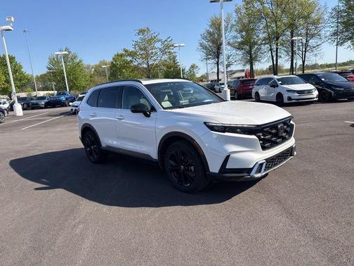 Platinum White Pearl 2025 Honda CR-V Hybrid Sport Touring AWD