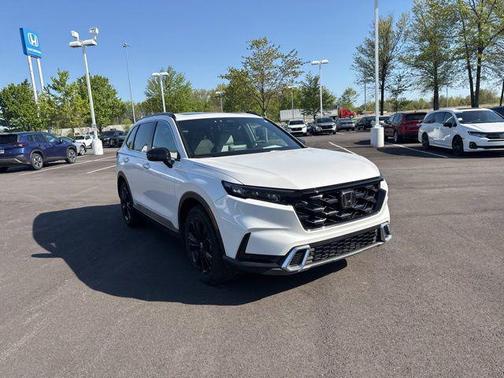 Platinum White Pearl 2025 Honda CR-V Hybrid Sport Touring AWD