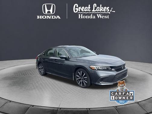 Gray 2024 Honda Civic EX