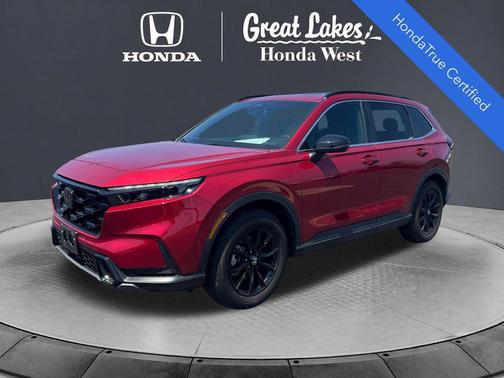 Radiant Red Metallic 2025 Honda CR-V Hybrid Sport AWD
