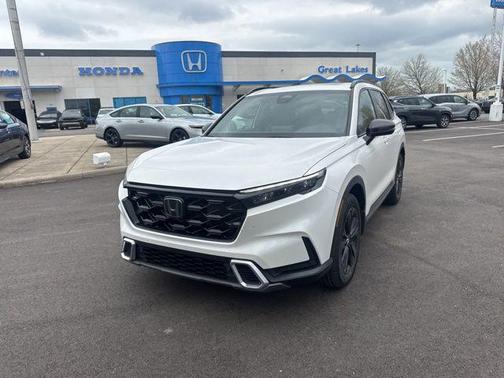 Platinum White Pearl 2026 Honda CR-V Hybrid Sport Touring AWD