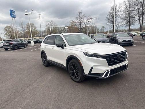 Platinum White Pearl 2026 Honda CR-V Hybrid Sport Touring AWD