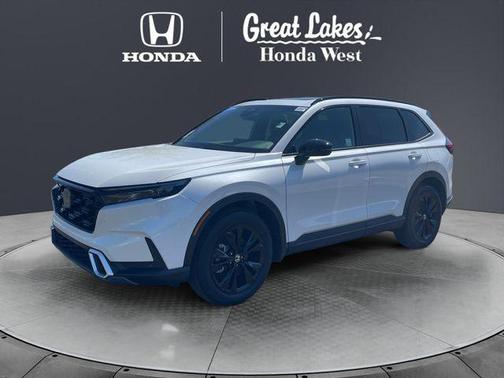 Platinum White Pearl 2026 Honda CR-V Hybrid Sport Touring AWD