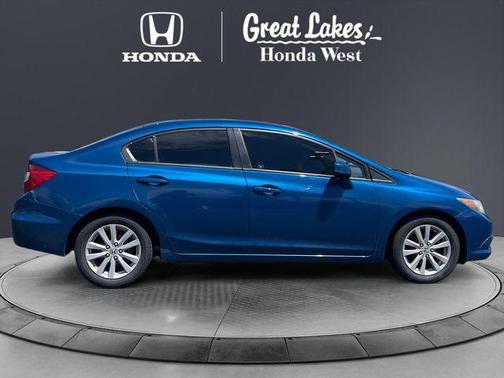Dyno Blue Pearl 2012 Honda Civic EX