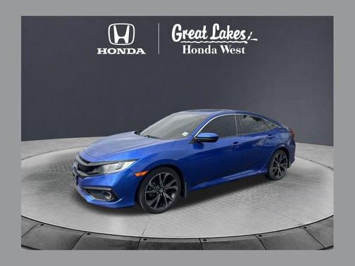 Aegean Blue Metallic 2021 Honda Civic Sport