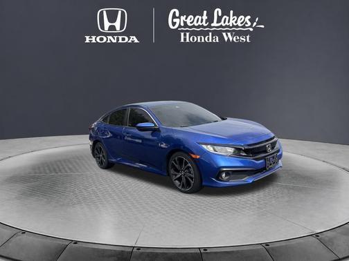 Aegean Blue Metallic 2021 Honda Civic Sport