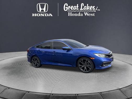 Aegean Blue Metallic 2021 Honda Civic Sport