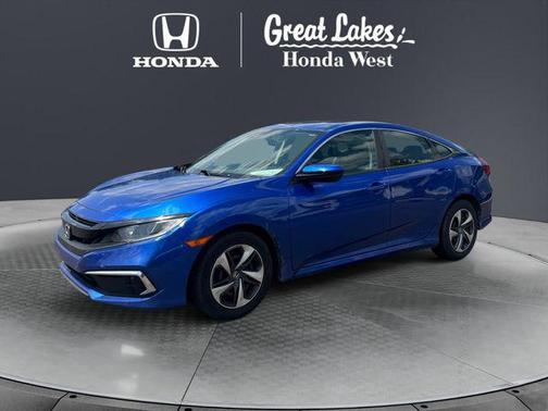 Aegean Blue Metallic 2020 Honda Civic LX