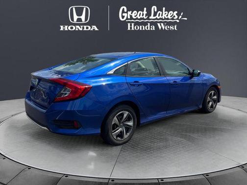 Aegean Blue Metallic 2020 Honda Civic LX