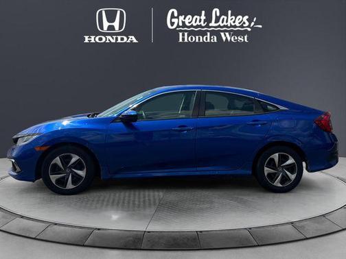 Aegean Blue Metallic 2020 Honda Civic LX