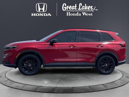 Radiant Red Metallic 2025 Honda CR-V Hybrid Sport AWD