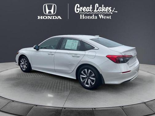 Platinum White Pearl 2024 Honda Civic LX