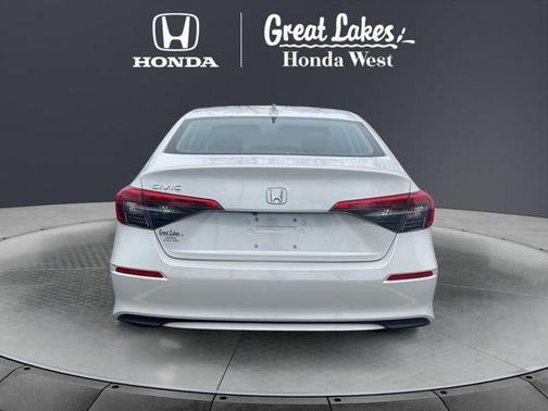 Platinum White Pearl 2024 Honda Civic LX